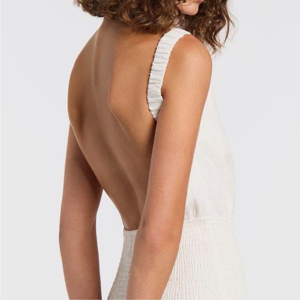 SIR the label White Backless Dress